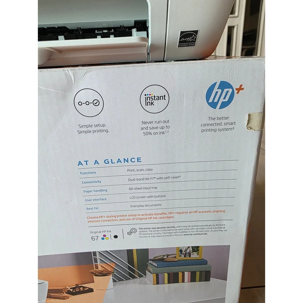 HP DeskJet 2700e All-in-One Wireless Color Inkjet Printer Scanner Copier 26K68A